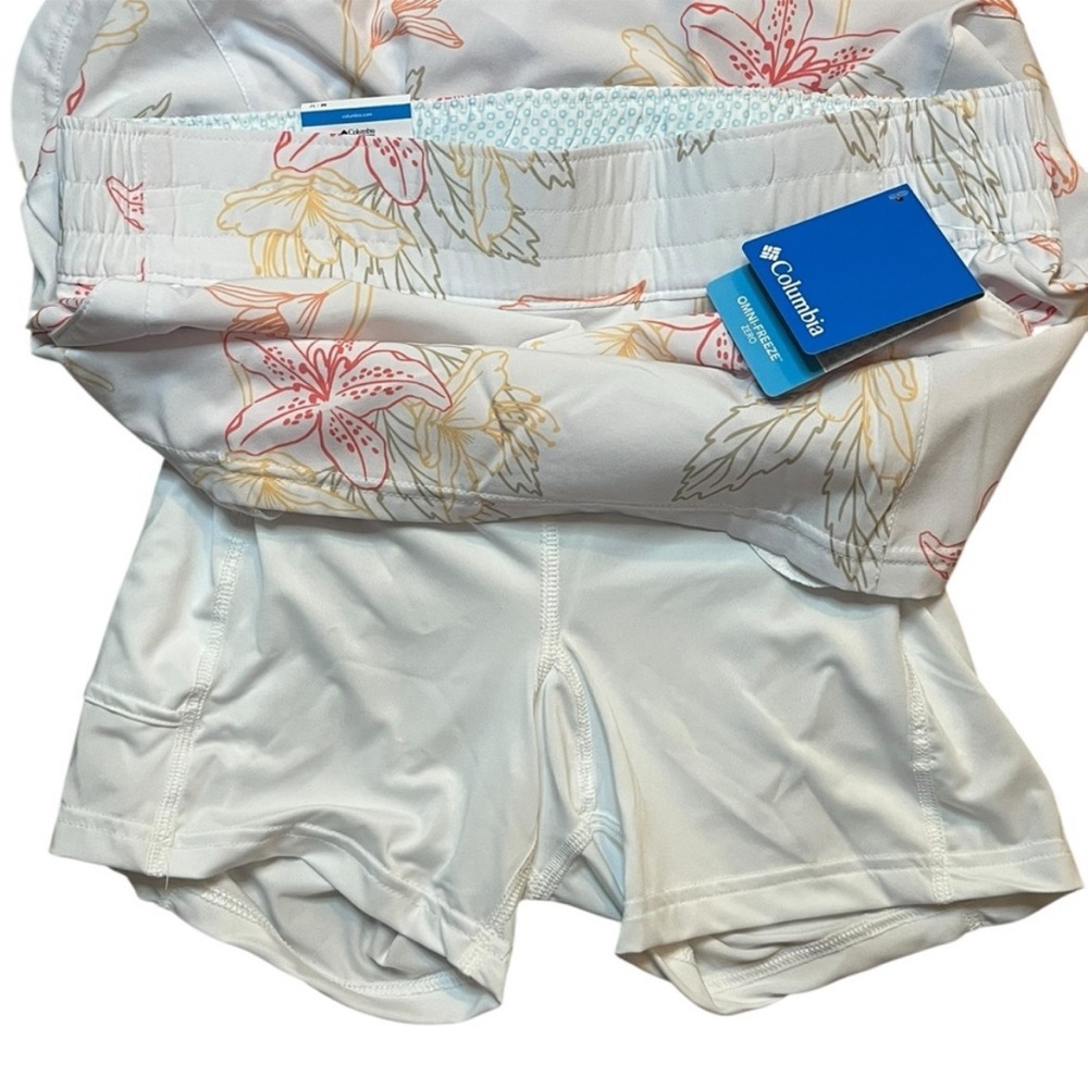 Columbia Women Medium Lazy Creek Chill Zero FS Printed Skort With Pockets NWT - Picture 9 of 10